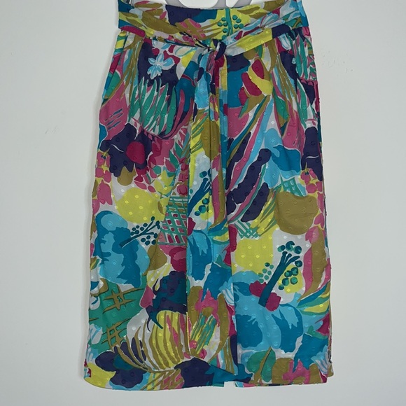 J Crew Floral Tie Waist Skirt - Picture 3 of 6